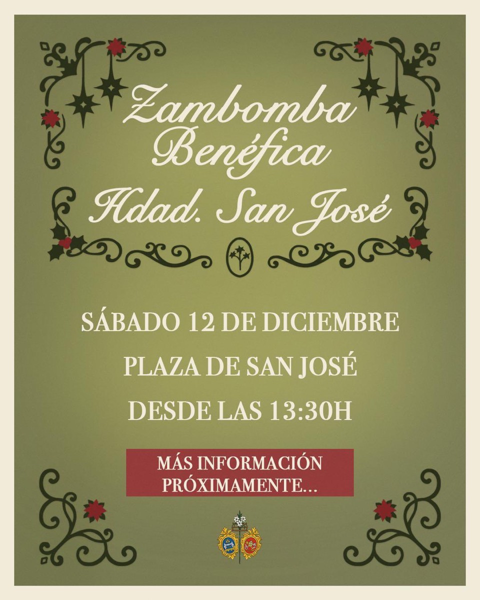 Cartel de Zambomba Benéfica Hdad San José
